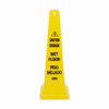 Safety Cone, 36 in Height, 12 1-4 in Width, HDPE, Cone, English, French, Spanish  FG627677YEL