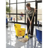 8 3-4 gal WaveBrake Side Press Mop Bucket and Wringer, Yellow, Polypropylene  FG758088YEL