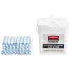 Rubbermaid Commercial Dry Wipe, White, Microfiber, 12" x 12",PK600 2134283