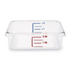 Rubbermaid Commercial Food Storage Container,8 3/4 in L,Clear FG630200CLR