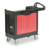Rubbermaid Commercial Trade Cart-Service Bench,Black,500 lb. FG451388BLA