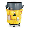 Rubbermaid Commercial BRUTE Caddy Bag, Yellow, vinyl FG264200YEL
