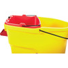 4 1-2 gal Oval Dirty Water Bucket, 14 in H, 10 in Dia, Red, Plastic  2064907