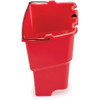 4 1-2 gal Oval Dirty Water Bucket, 14 in H, 10 in Dia, Red, Plastic  2064907