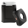 Landmark Series(R) 35 gal Square Outdoor Can, Black, None, Plastic, 24 in  FG9W0200BLA