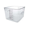 Rubbermaid Commercial Square Storage Container,12 qt,Clear FG631200CLR