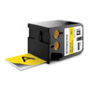 Dymo Cartridge Label, Black/Yellow, Labels/Roll: Continuous 1868775