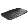 Slim Jim(R) 23 gal Trash Can Lid, Flat Black, metal, 0 Openings 13 1-2 in W-Dia  FG267400BLA