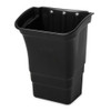 8 gal Square Utility Cart Bin, Black, Plastic, 17 in  FG335388BLA