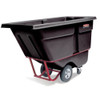 Rubbermaid Commercial Tilt Truck,Standard,1 cu. yd.,Black FG131500BLA
