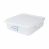 Square Lid Container Food Storage Container Lid, White, Polyethylene  FG650900WHT