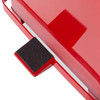 Defender 6-1-2 gal Square Step-On Can, Red, Foot Pedal, Steel, 12 in  FGST12EPLRD