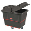 Rubbermaid Commercial Utility Truck,1 cu. yd.,1200lb Cap,Black FG472700BLA