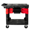 Rubbermaid Commercial Trade Cart-Service Bench,38 In. L,Black FG618000BLA