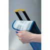Flat Spray Mop, 21 oz Dry Wt, Hook-and-Loop Connection, Black-Yellow, Microfiber  1835528