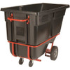 Rubbermaid Commercial TiltTruck,721-4in,331-2in,Black,1,250lb FG131542BLA