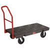 Rubbermaid Commercial Platform Truck, Black, Steel, 2,000 lb FG443600BLA