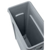 Slim Jim 23 gal Rectangular Slim-Profile Plastic Can, Gray, None, Plastic, 11 in  FG354060GRAY