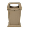 Ranger(R) 45 gal Square Outdoor Can, Beige, None, Plastic, 24 7-8 in  FG917388BEIG