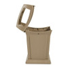 Ranger(R) 45 gal Square Outdoor Can, Beige, None, Plastic, 24 7-8 in  FG917388BEIG