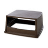 Glutton(R) 56 gal Trash Can Top, Canopy Brown, Resin, 2 Openings 23 in W-Dia  FG256V00BRN