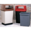 Glutton(R) 56 gal Trash Can Top, Canopy Brown, Resin, 2 Openings 23 in W-Dia  FG256V00BRN