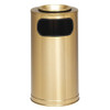 Half Round 9 gal Half-Round Indoor Metal Can, Black, None, Steel, Not Applicable  FGSO820PLBK