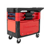 Rubbermaid Commercial Trade Cart/Service Bench,38 In. L,Black FG618088BLA