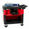 Rubbermaid Commercial Trade Cart-Service Bench,38 In. L,Black FG618088BLA