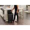 Rubbermaid 13 Gal. Premier Series IV Step-On Trash Can with Stainless Steel Lid 2124164 616773