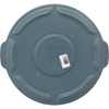 Rubbermaid Commercial Brute Gray Trash Can Lid for 10 Gal. Trash Can FG260900GRAY 633023