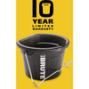 Rubbermaid Commercial Brute 5 Gal. 3-in-1 Flat Back Bucket 2220946 745649