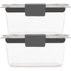 Rubbermaid Brilliance 1.3 C. Clear Rectangle Food Storage Container (2-Pack)