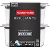 Rubbermaid Brilliance 1.3 C. Clear Rectangle Food Storage Container (2-Pack) 2183416 649721