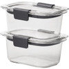 Rubbermaid Brilliance 1.3 C. Clear Rectangle Food Storage Container (2-Pack) 2183416 649721