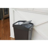 Rubbermaid 12.2 Gal. Black Swing-Top Wastebasket 2170117 630590