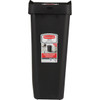 Rubbermaid 12.2 Gal. Black Swing-Top Wastebasket 2170117 630590