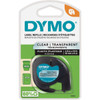DYMO LetraTag Plastic Labels with Black Text on Clear Label 16952 989503