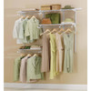 Rubbermaid Configurations 3 Ft. to 6 Ft. No-Cut Adjustable Closet Kit 2060339