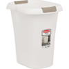 Rubbermaid 5.25 Gal. White Wastebasket FG5L6100WHT