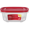 Rubbermaid EasyStore 14.66 C. Clear Square Food Storage Container with Lid 2210151 605603