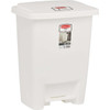 Rubbermaid 8.25 Gal. White Step-On Wastebasket FG284187WHT