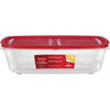 Rubbermaid EasyStore 41.5 C. Clear Rectangular Food Storage Container with Lid 2210129 605824