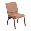 Hercules Church Chair, 19-1/4 in W 25" L 33-1/4" H, Fabric Seat