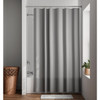 Zenna Home 70 In. x 72 In. Striped Gray Polyester Shower Curtain Liner LFRWTRGYL 609975