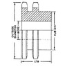 Double Strand Sprocket, Plain, 40-2 Chain Size, 1-2 Bore Dia., 13 # of Teeth  D40B13H