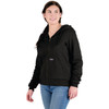 Berne Heritage Women's 2XL Black Grid Fleece-Lined Full-Zip Hooded Sweatshirt