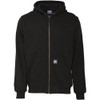 Berne Heritage Grid XL Black Fleece-Lined Full-Zip Hooded Sweatshirt SZ107BKR480 719026
