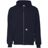 Berne Heritage Grid Medium Navy Fleece-Lined Full-Zip Hooded Sweatshirt SZ107NVR400 749974