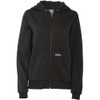 Berne Heritage Women's Small Black Grid Fleece-Lined Full-Zip Hooded Sweatshirt WSZ108BKR360 722318